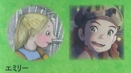 映画『屋根裏のラジャー』と原作のエミリーのキャラクターデザイン比較画像