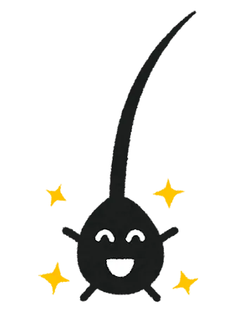 福毛(宝毛)のイラスト