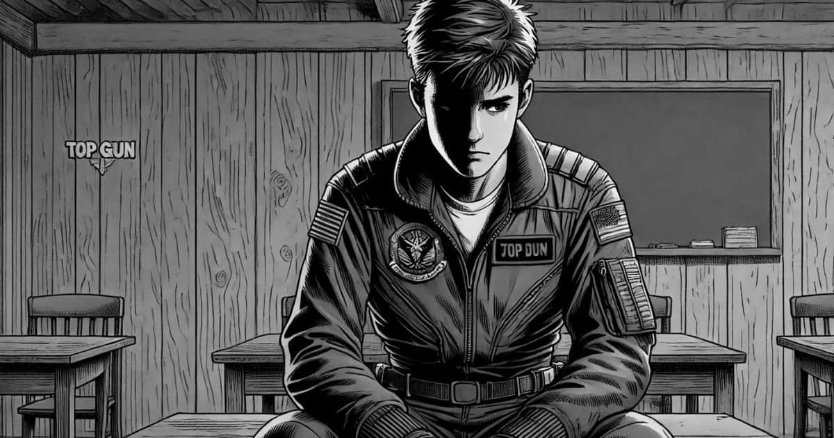 落ち込んでいるマーヴェリックのイラスト